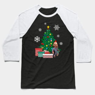 Chucky Around The Christmas Tree Baseball T-Shirt
